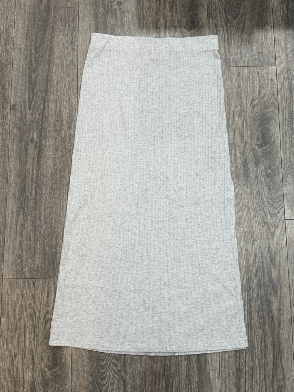 American Eagle Women's Light Gray Knit Midi Skirt